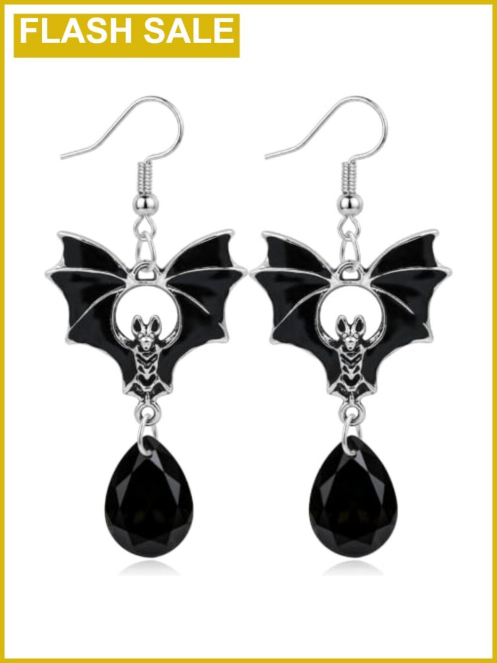 Gothic Bat Drop Dangle Earrings Halloween Costume Jewelry Women